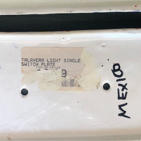 2 Talavera Mexico Handmade Painted Light Switch Covers - Picture 5 of 5